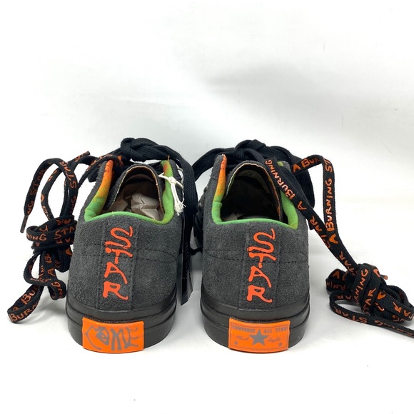 Converse One Star A Burning Star Black Sneakers Suede Low Women's Size A01763C - Picture 5 of 10